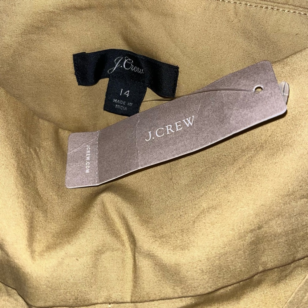 J.Crew Tie-waist Shorts in Cotton Poplin in Honey Brown - Picture 4 of 6